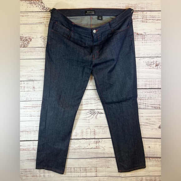 Refuse Jeans‎ Men 42 Blue Hip Hop Embroidered Pockets - Picture 1 of 9